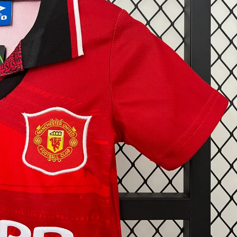 1994-1996 Kids Manchester United Jersey retro kit
