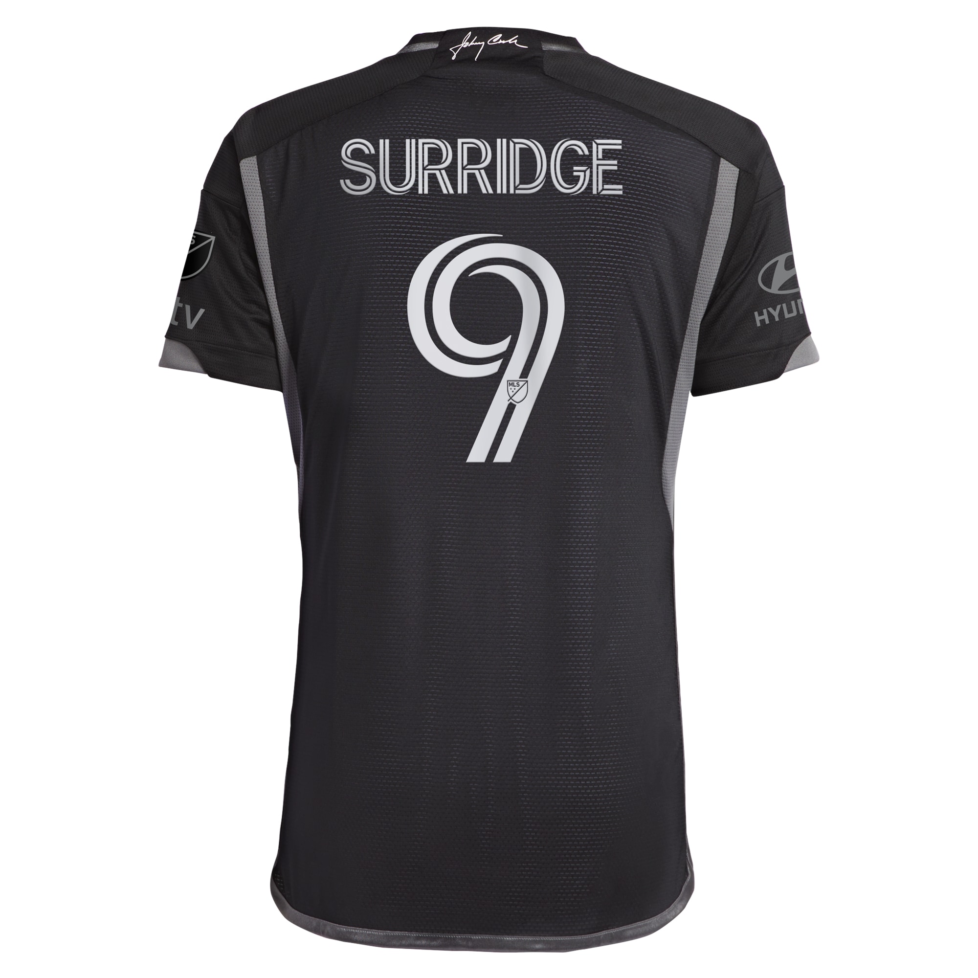 [SJH] Sam Surridge Nashville SC 2023 Man In Black Kit Authentic Player Jersey - Black