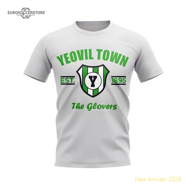 Yeovil Town Established Football T-Shirt White For Premier League Fans