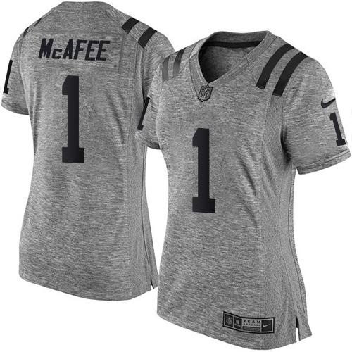 NFL I C Colts #1 Pat McAfee Gray Limited Jersey - High Quality