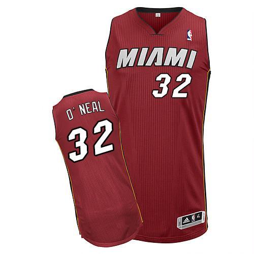 Red Miami Heat #32 Heat Jersey - Mesh Fabric NBA Fan Apparel