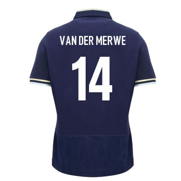 [DDJ] 2026 2027 Scotland Rugby Cotton SS Shirt Der Merwe Home Kit (Van 14)