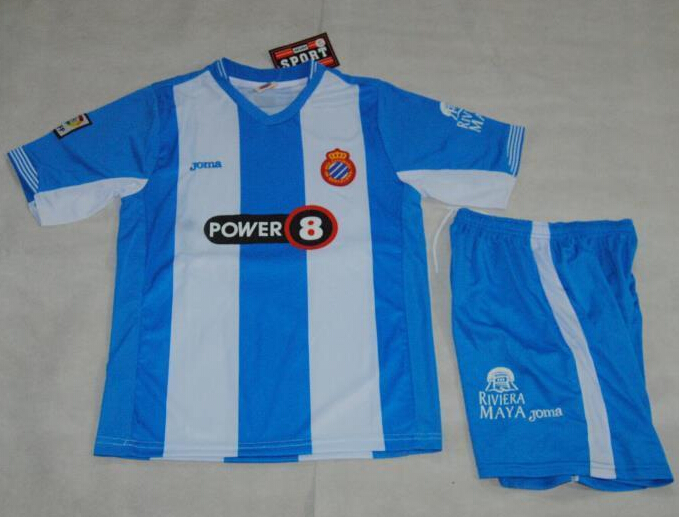 Performance Driven Kids Espanyol 2015-16 Home Soccer KitShirtShorts