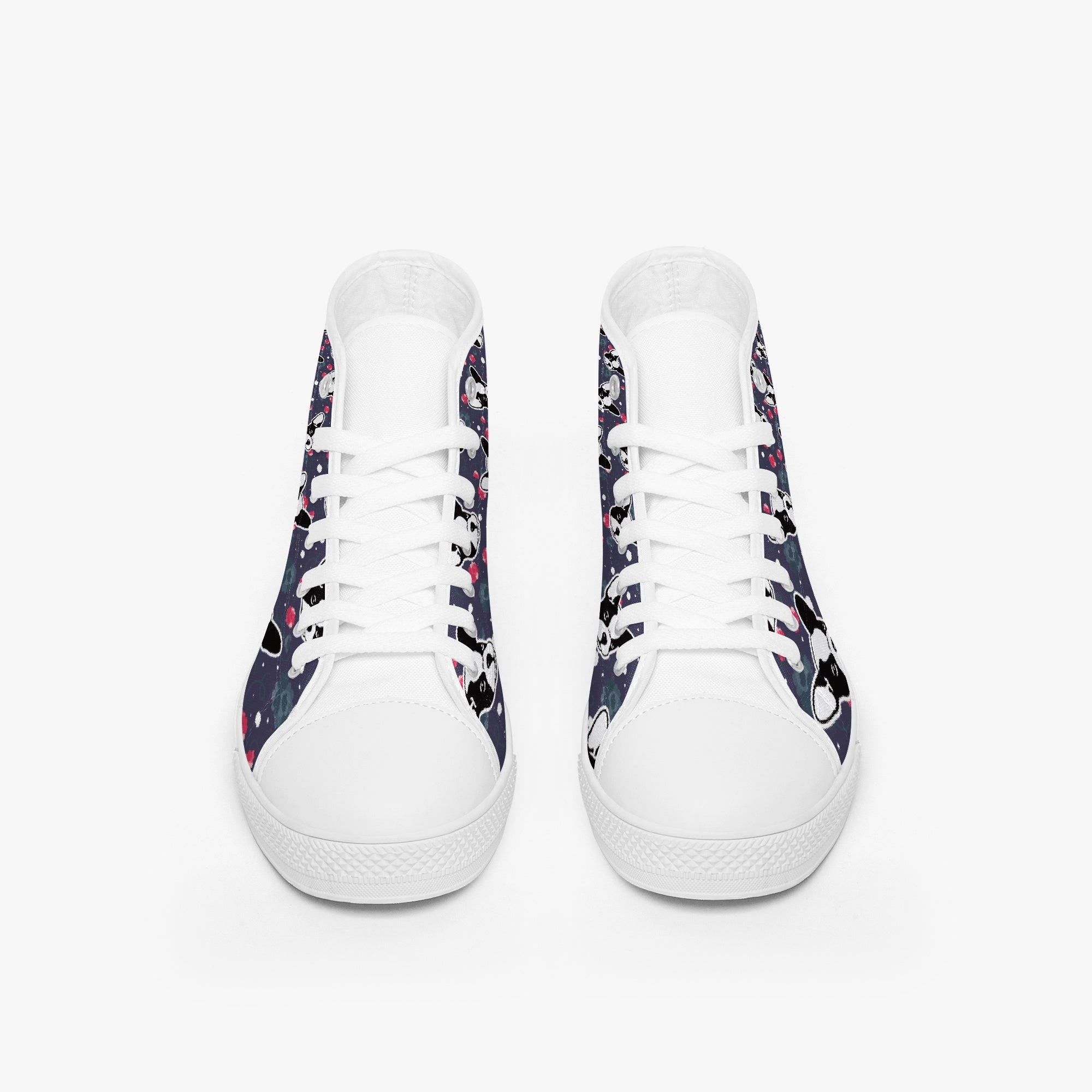 Lover Classic High-top Canvas Shoes Frenchie Themed Wear | Durable Build