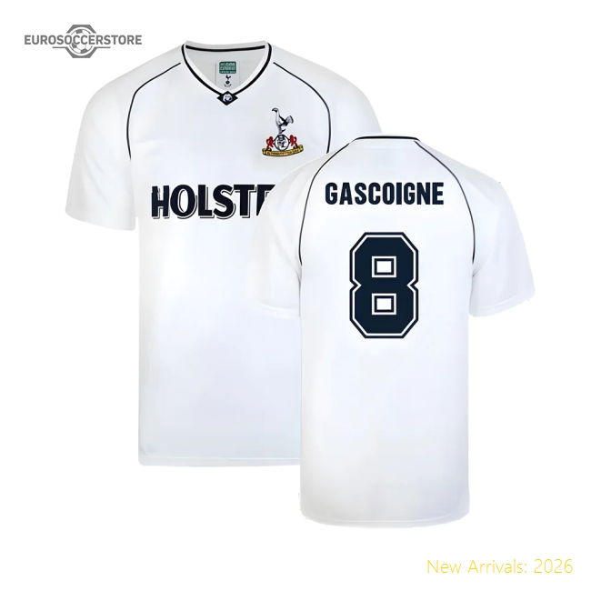 Exceptional Spurs 1991 Fa Cup Semi Final Home Shirt (gascoigne 8)