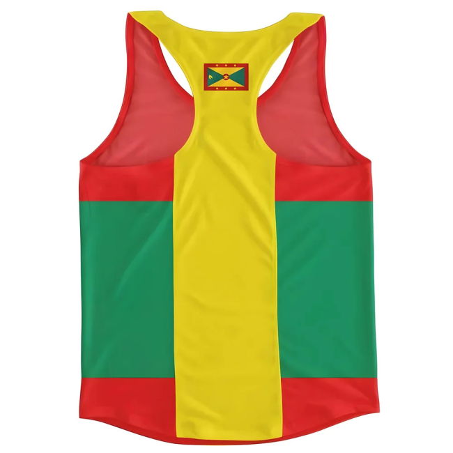 Top-Tier Aero-Dynamic Grenada Flag Running Vest Aero-Dynamic