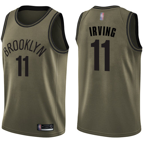 Nets #11 Kyrie Irving Premium 2024 Icon NBA Jersey - Green Swingman