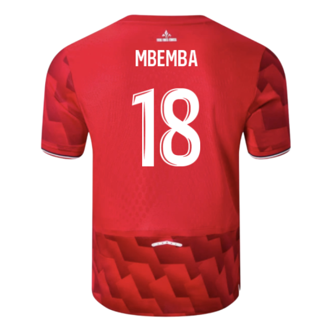 Home Club Teams,Lille 2025-2026 Lille Jersey Shirt (Mbemba 18)