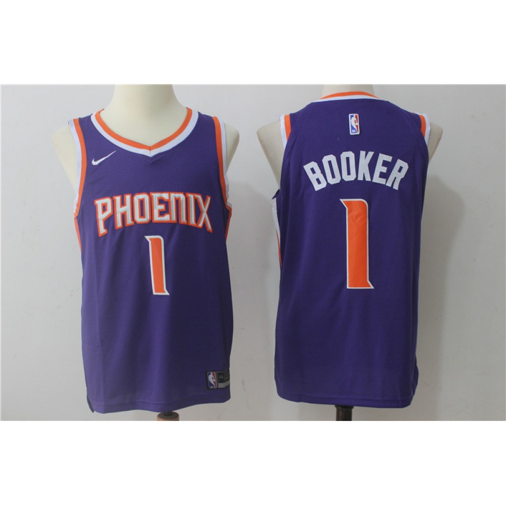 Collector's Item Elite Men's PHX #1 Devin Purple Basketball Jersey