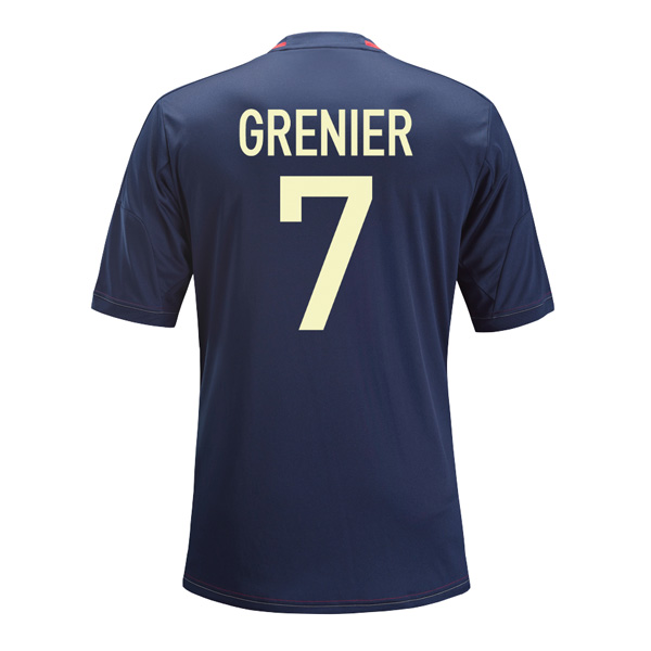 13-14 Olympique Lyonnais 7 Grenier Away Black Jersey Shirt - Official