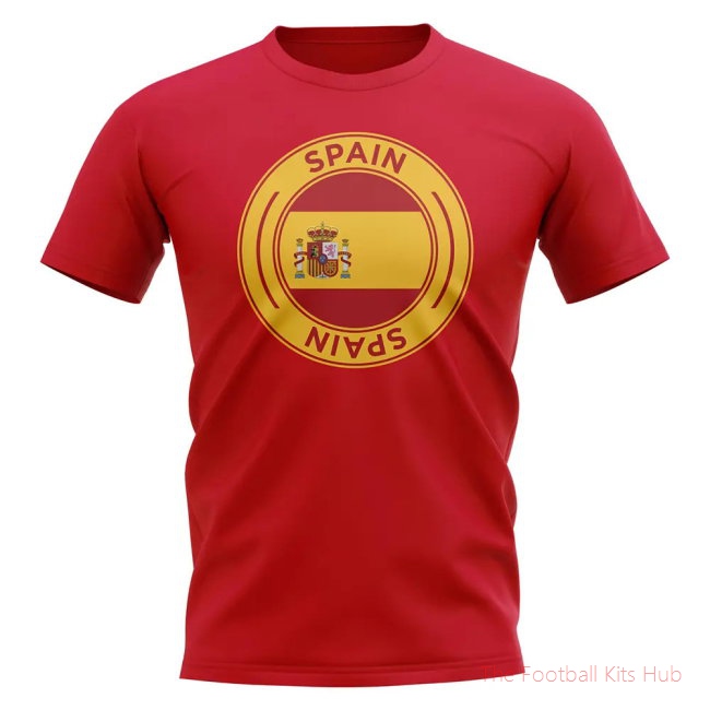 Spain Football Badge T-Shirt (Red)