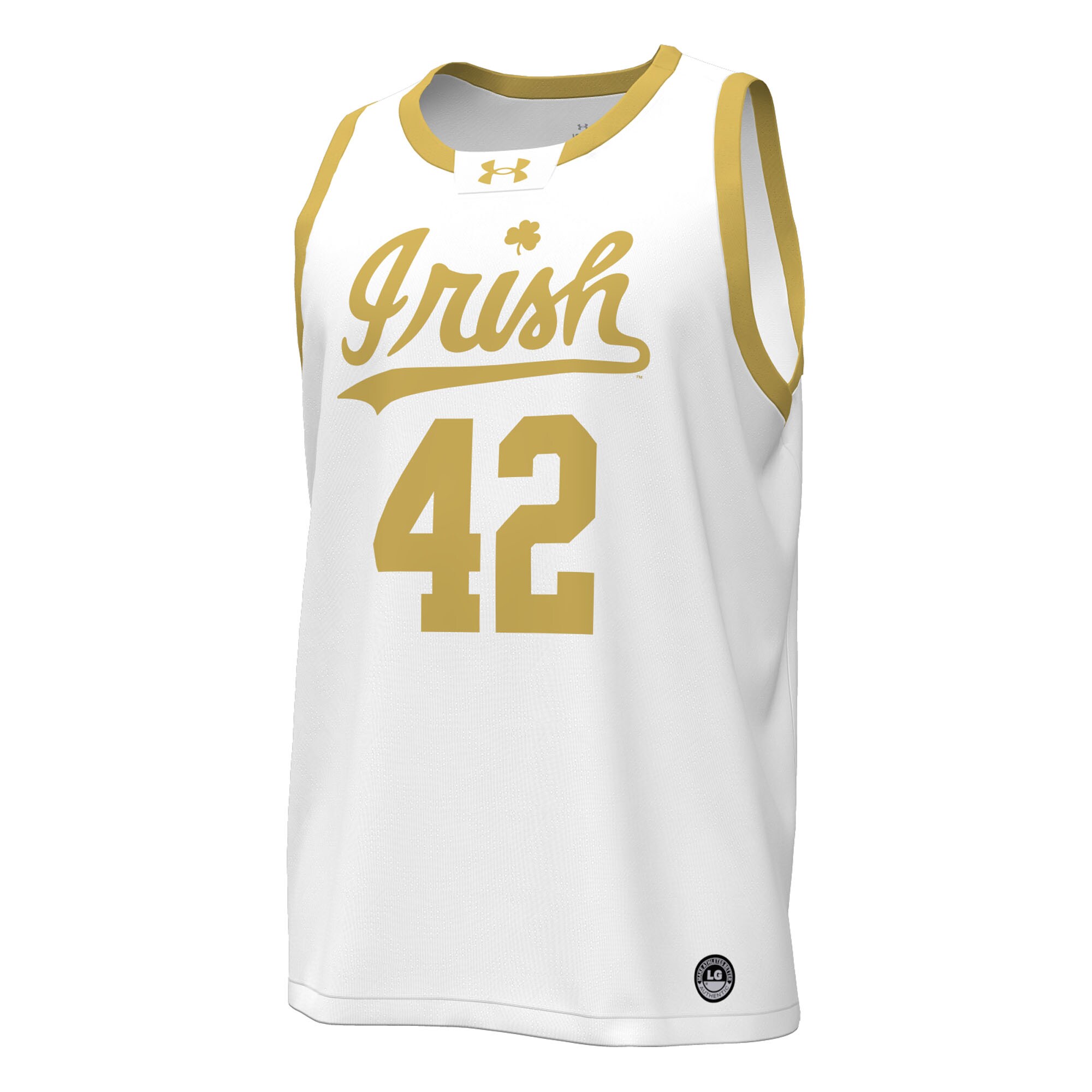[DDG] Notre Dame Fighting Irish Replica Basketball Jersey - White