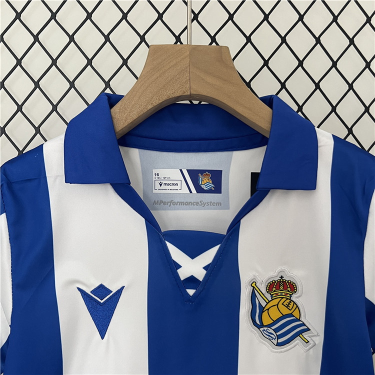 Durable Kids Real Sociedad 202425 Home Football Kit ShirtShorts