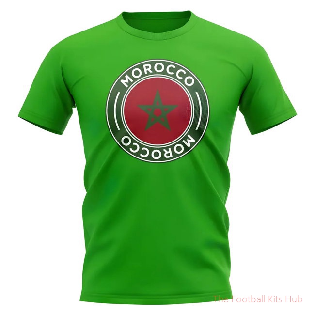 Morocco Football Badge T-Shirt (Green)
