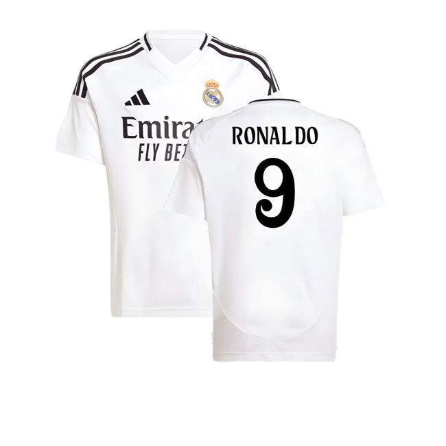 2024-2025 Real Madrid Home Shirt (Kids) (Ronaldo 9)