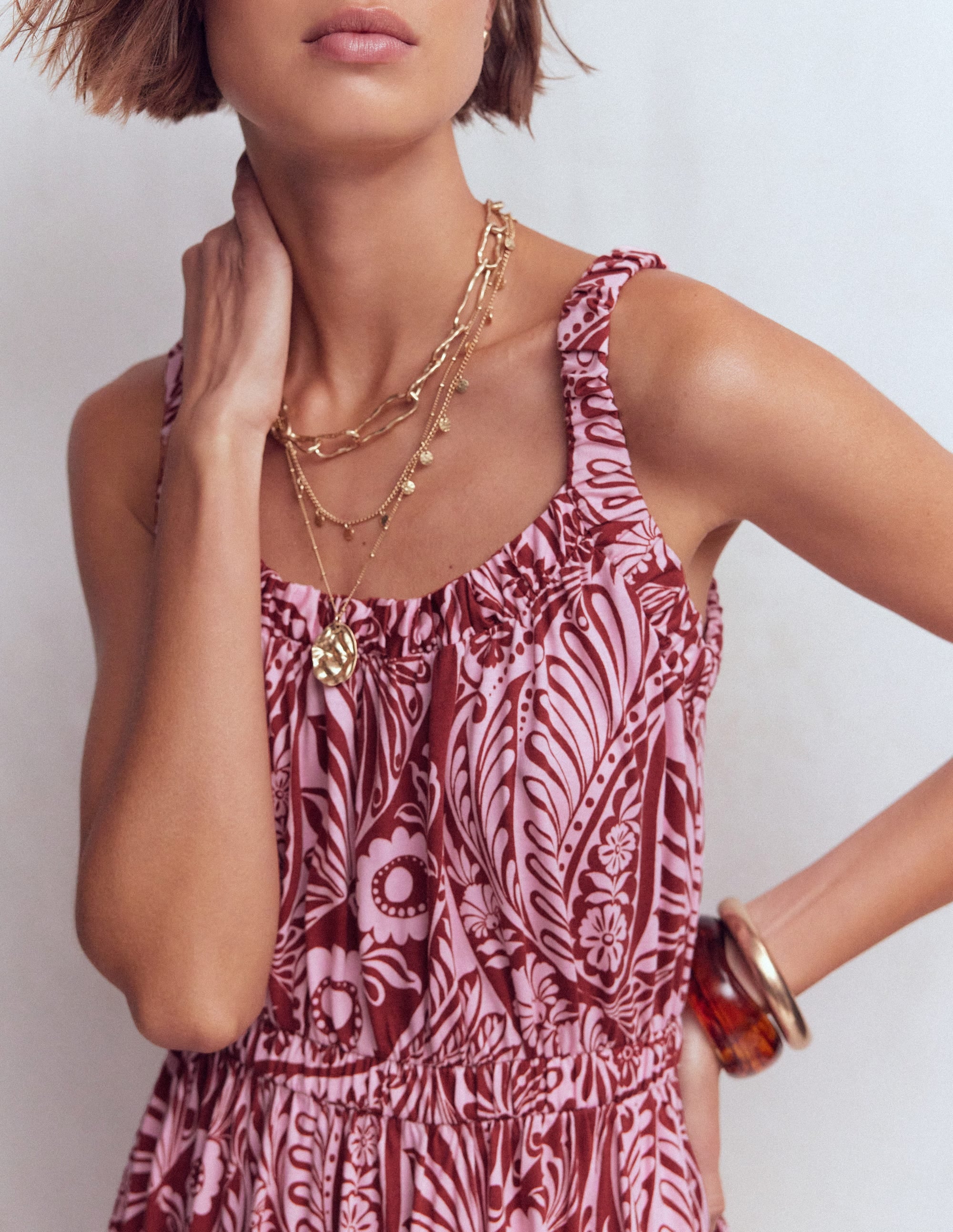 Scoop Neck Jersey Dress