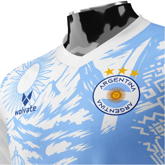 Match-Ready Argentina Heritage Football Jersey (Wolvate) Adult Short
