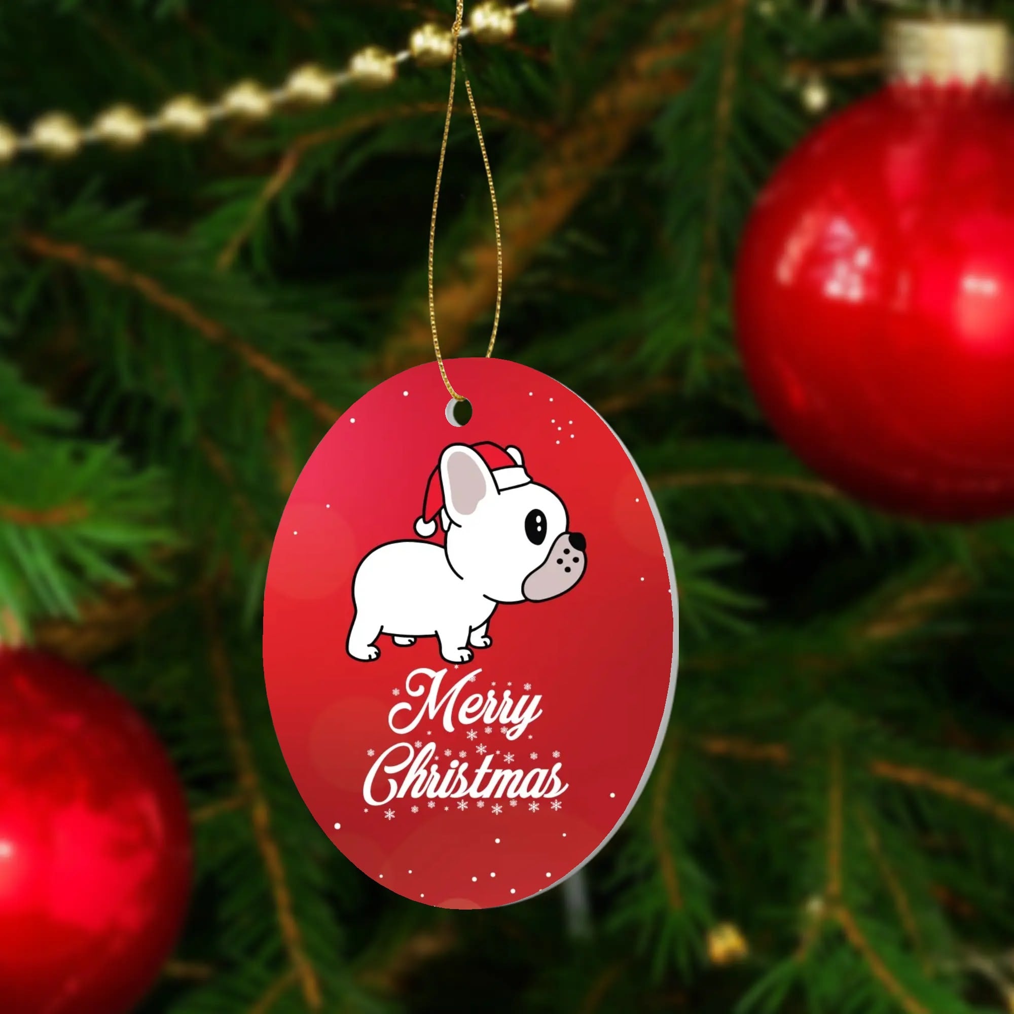 Frenchie Winston - Premium Christmas Ornaments Winter Wear