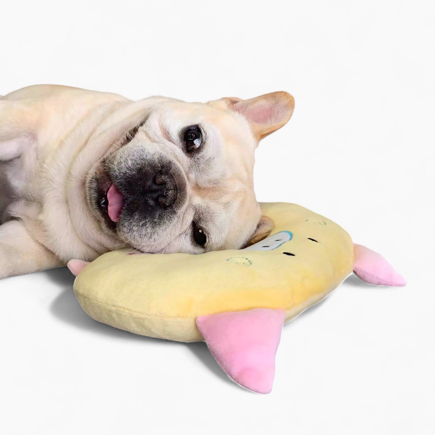 CuddLeix Frenchie Sleeping Cushion – Soft Non-Stick Cozy Hair Resistant Pillow