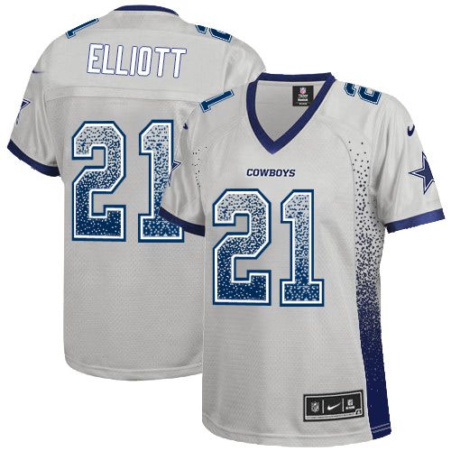 Authentic NFL DAL Cowboys #21 Ezekiel Elliott Team Color Elite Jersey