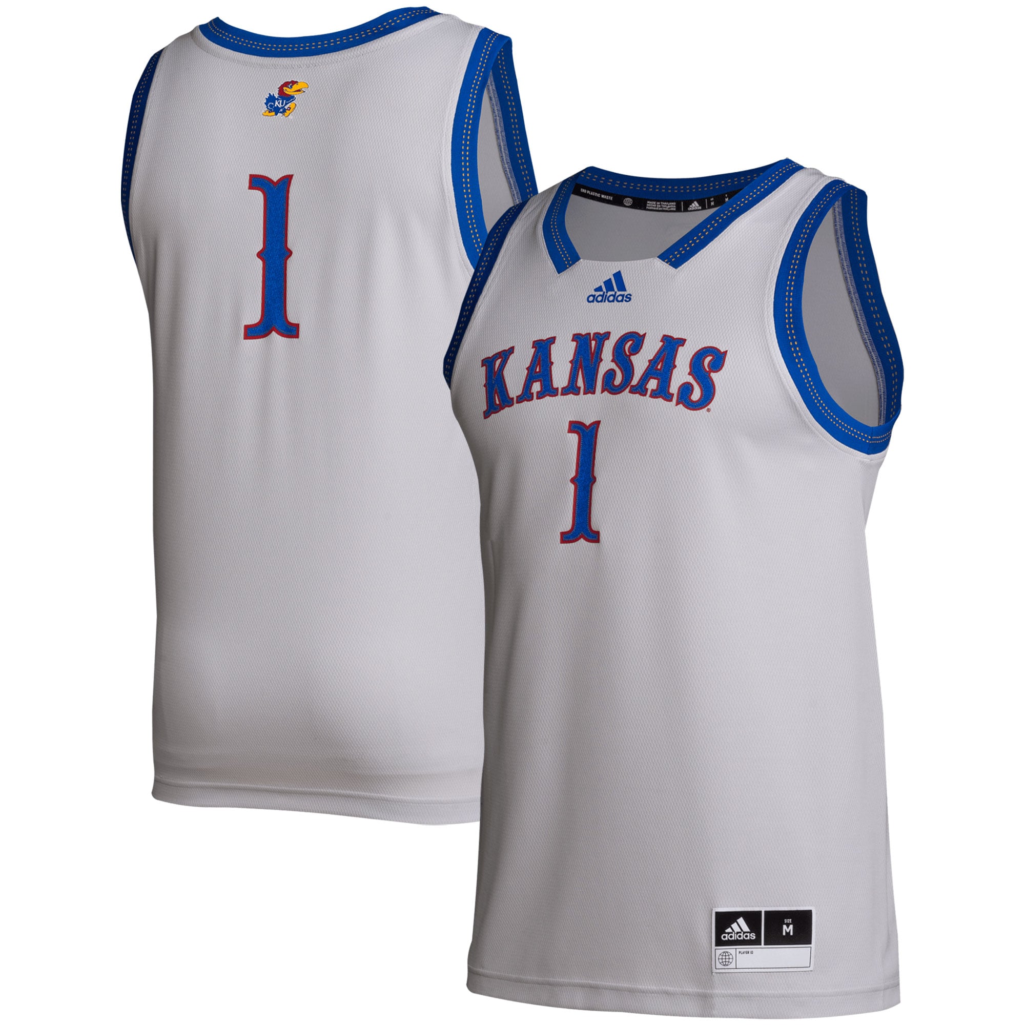 # Kansas Jayhawks adidas Swingman Jersey - Gray