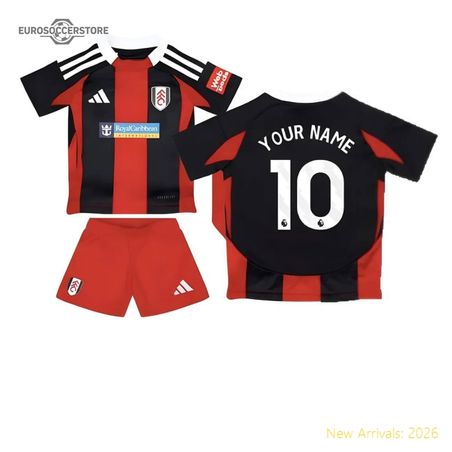 Fulham Away Mini Kit 2024-2025 Fan Style Jersey Stadium Approved