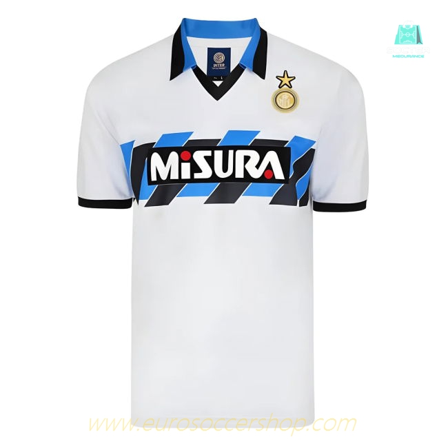 Score Draw Internazionale 1990 Away Retro Football Shirt