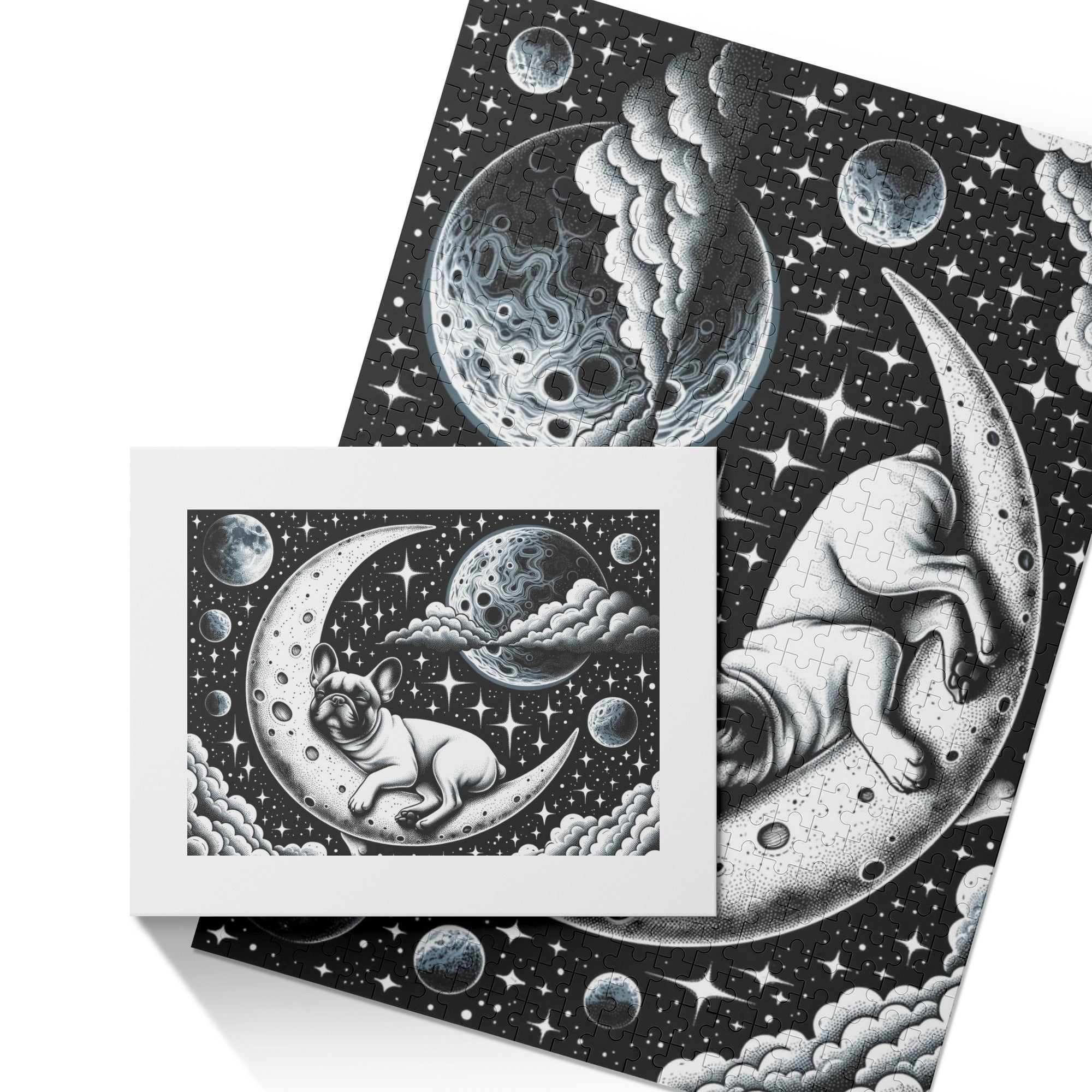 French Bulldog Nova - Premium 500-piece Wooden Puzzle Winter Wear