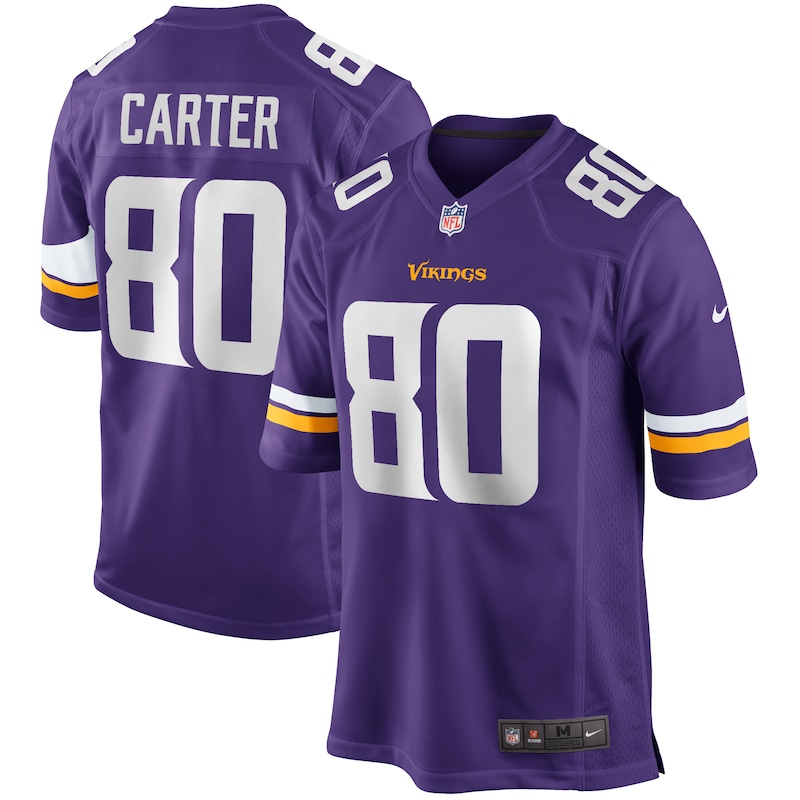 None Cris Carter MIN Vikings Championship Premium-Quality Jersey