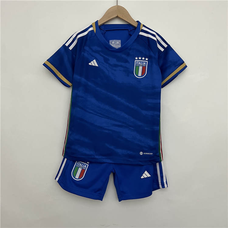 High Performance Kids Italy 2023 Home Blue Soccer Kit ShirtShorts