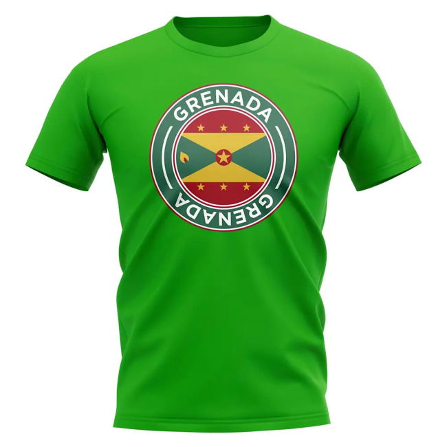 Championship Grenada Football Badge T-Shirt (Green) Exclusive-Design