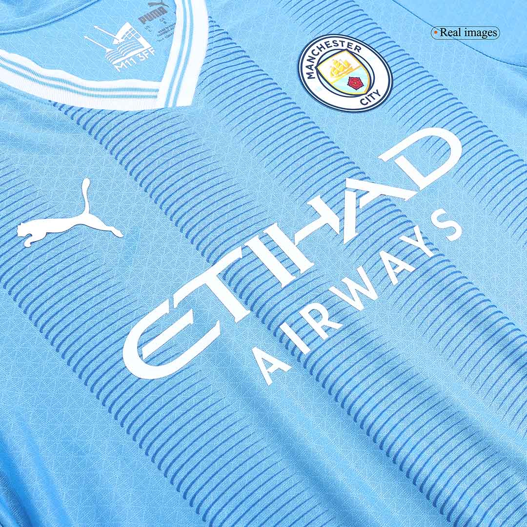 Player Version Manchester City Home Soccer Jersey 2023/24Authentic Kit