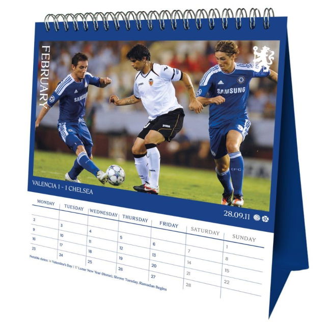 Rare Chelsea Home Exclusive Kit 2025-2026 (Calendar 2026)