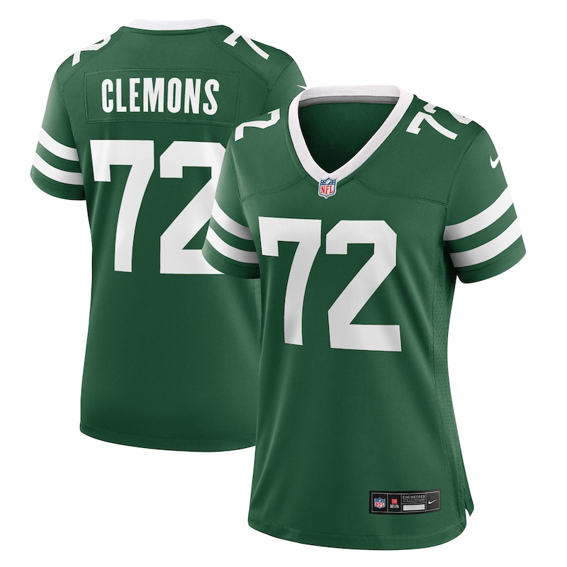 None Micheal Clemons NY Jets Championship Affordable Jersey for NFL Fa