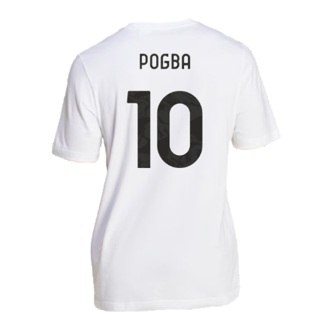 Authentic Design Juve Juventus Dna Graphic Tee White Pogba #10 New...