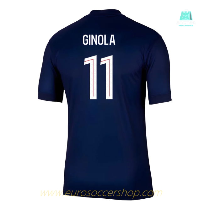 2025-2026 PSG Paris Saint Germain Home Shirt (Ginola 11)