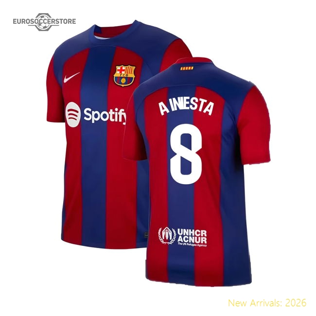 Barcelona Premium Home Jersey Lightweight Breathable Comfortable