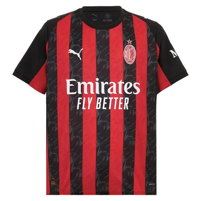 2025-2026 AC Milan Soccer Club Home Strip (Maldini 3)