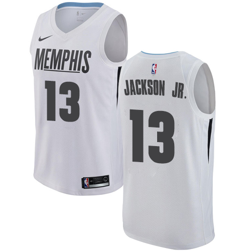 White Nike Memphis Grizzlies #13 76ers Jersey - High-Quality Polyester