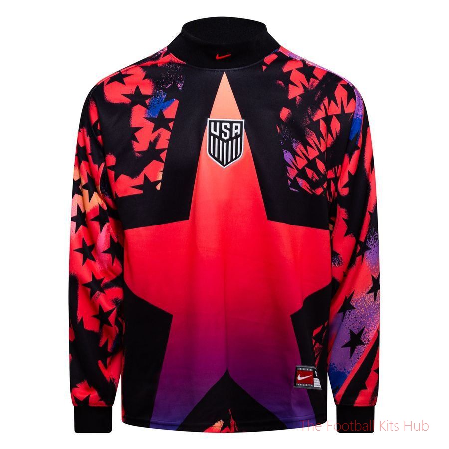 USA Goalkeeper Shirt Authentic Hollywood Goalkeepers - Bright Crimson/Black