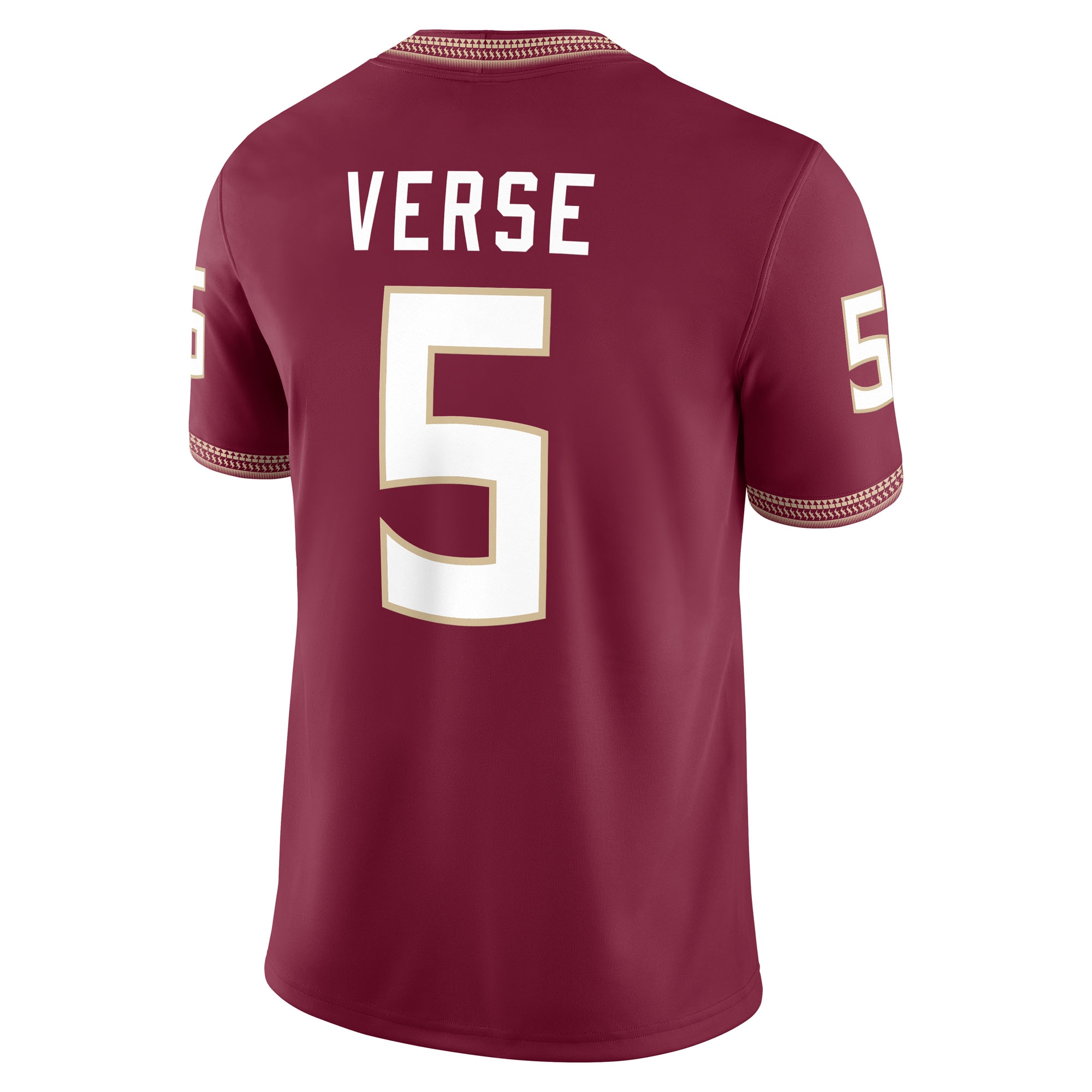 [NJP] Jared Verse Florida State Seminoles Player Game Jersey - Garnet