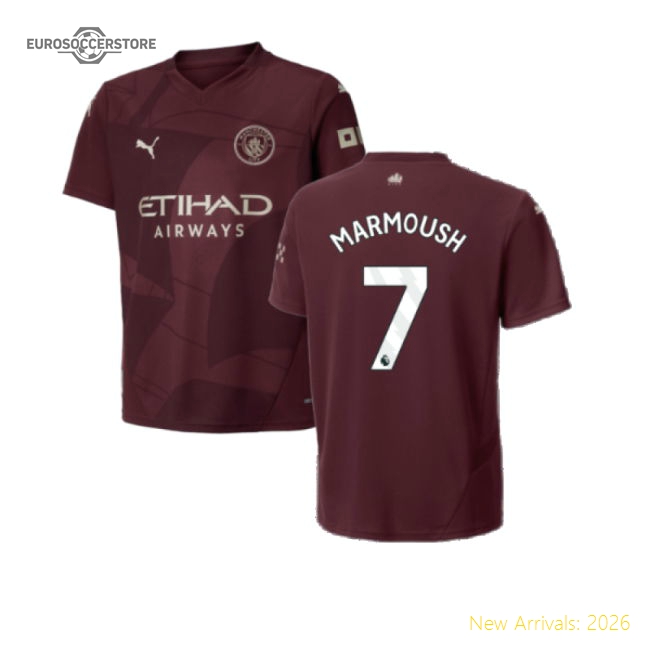 2024-2025 Man City Third Kit Kids Marmoush Performance 7