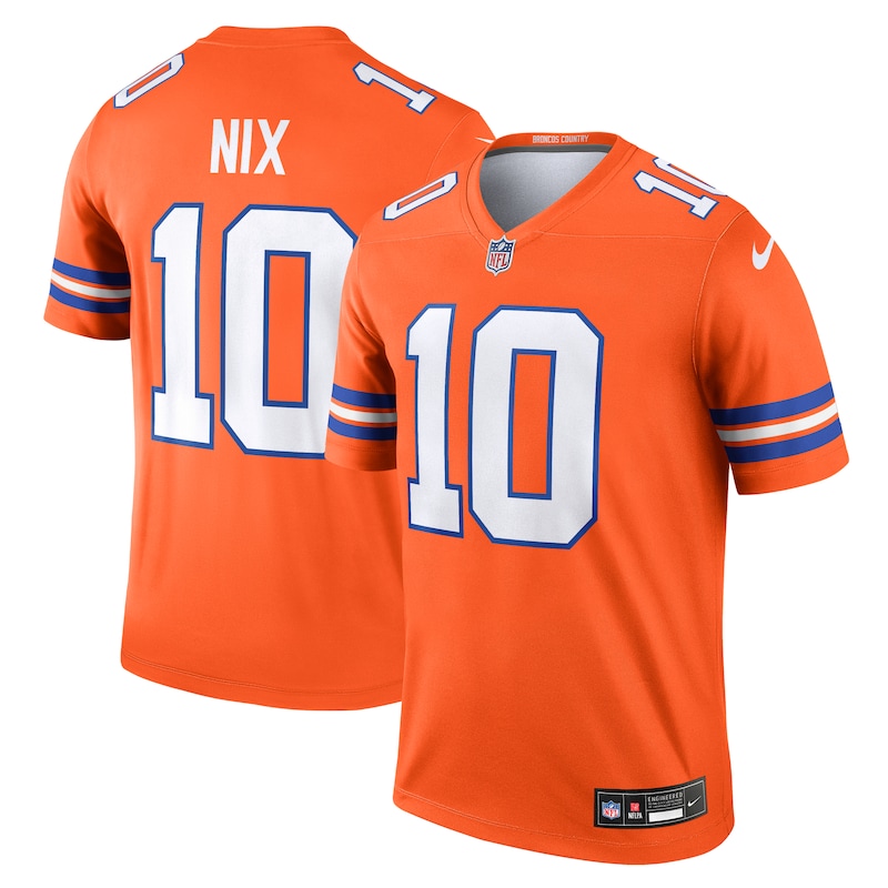 None Bo Nix DEN Broncos Iconic High-Quality Jersey Football Apparel