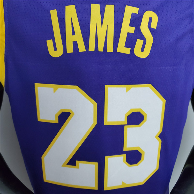 Los Angels Lakers Purple Lebron James 23 - Official Replica 21655