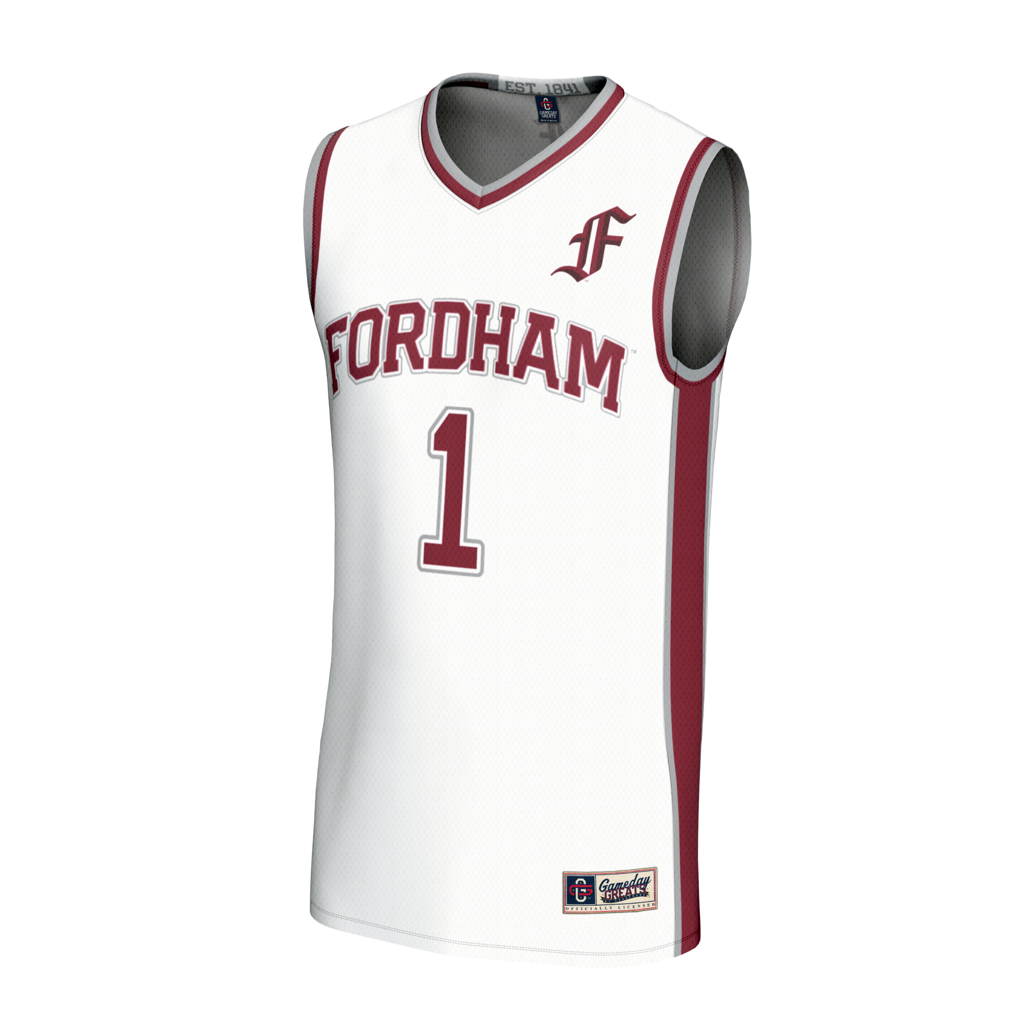 [NJP] Fordham Rams GameDay Greats Youth Lightweight Collegiate Basketball Fashion Jersey - White