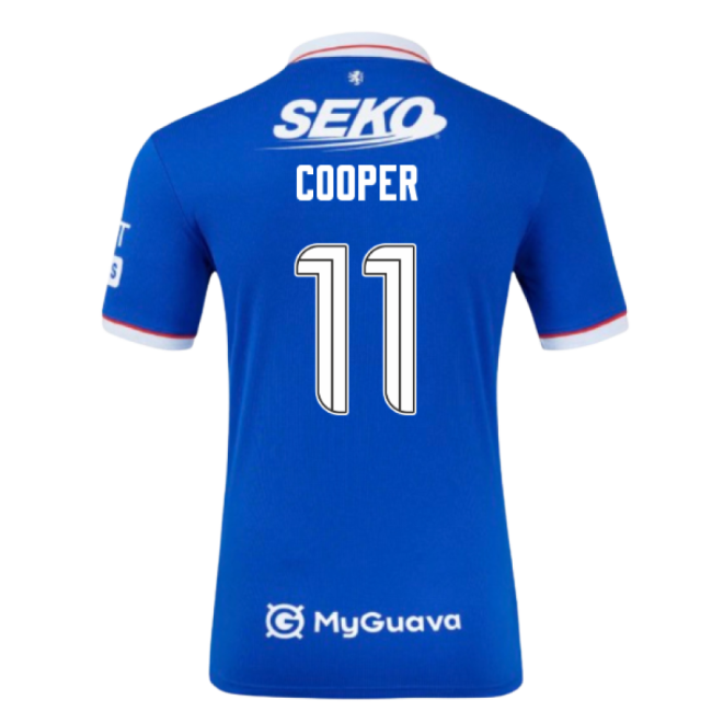 Authentic 2025-2026 Rangers Home Authentic Cooper 11 With Collector's