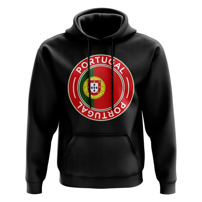 Portugal Football Badge Hoodie (Black)