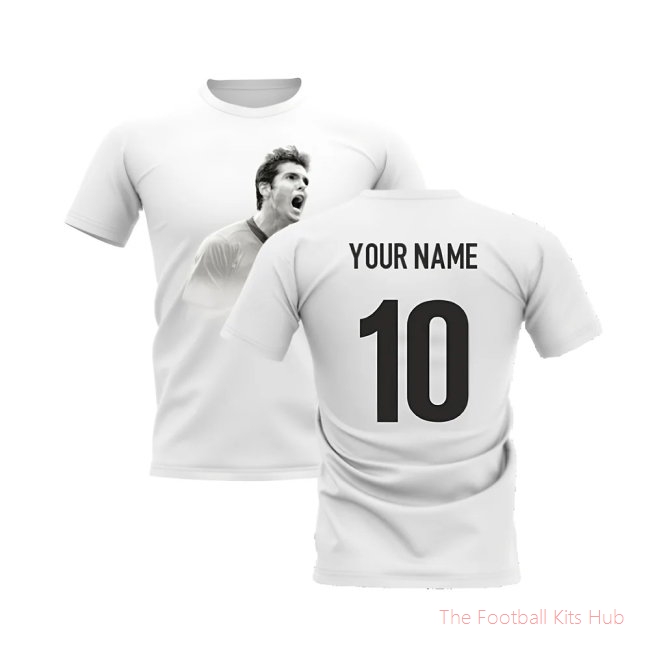 Kaka Legend T-Shirt (White) (Your Name)