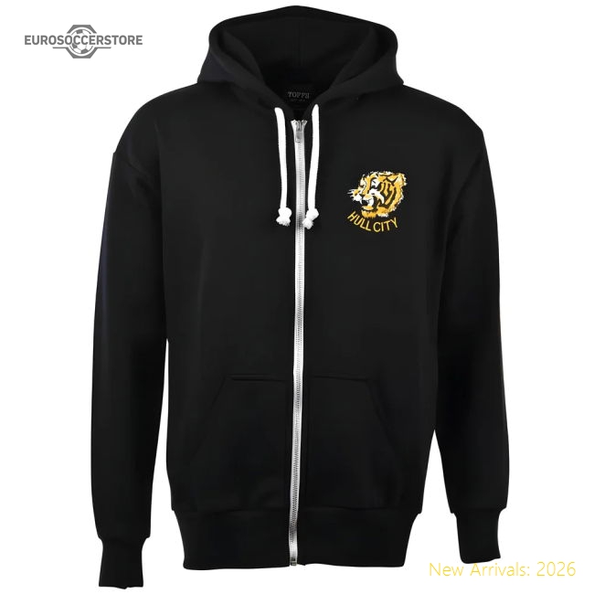 Premium Hull City Zipped Hoodie - Black - Premium Quality Baby