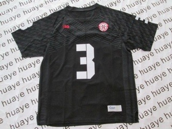 Nebraska Cornhuskers Taylor Martinez #3 Black Men Stitch Jersey Adidas